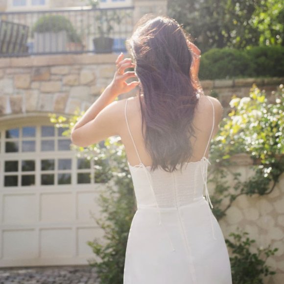 New Reformation Juliette Dress Ivory - Picture 4 of 6